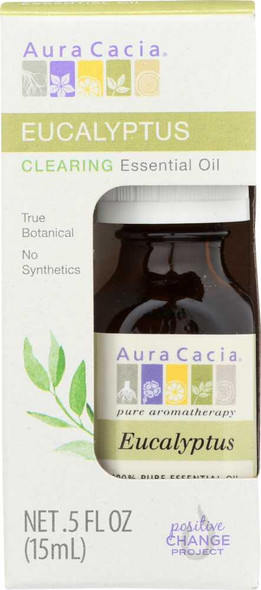 AURA CACIA: Oil Essential Eucalyptus Boxed, 0.5 oz New