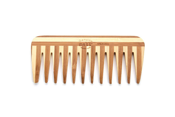 BASS BRUSHES: Comb Bamboo Striped Dark, 1 ea New