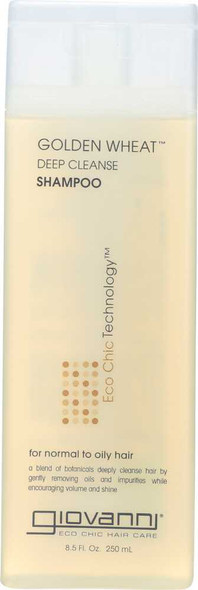 GIOVANNI COSMETICS: Golden Wheat Shampoo For Normal To Oily Hair, 8.5 oz New