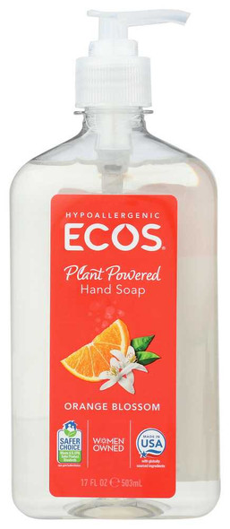 EARTH FRIENDLY: Hypoallergenic Hand Soap Orange Blossom, 17 oz New