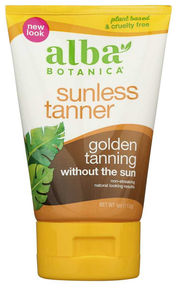 ALBA BOTANICA: Natural Very Emollient Sunless Tanning Lotion, 4 oz New
