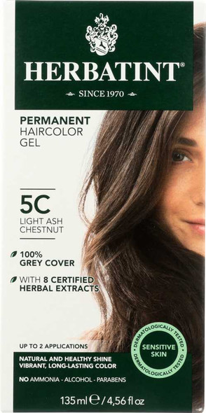 HERBATINT: Hair Color 5C Ash Chestnut Lite, 4.56 oz New