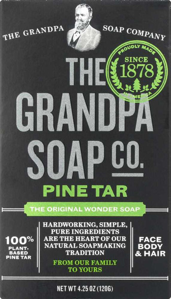 GRANDPA'S: Wonder Pine Tar Soap, 4.25 Oz New