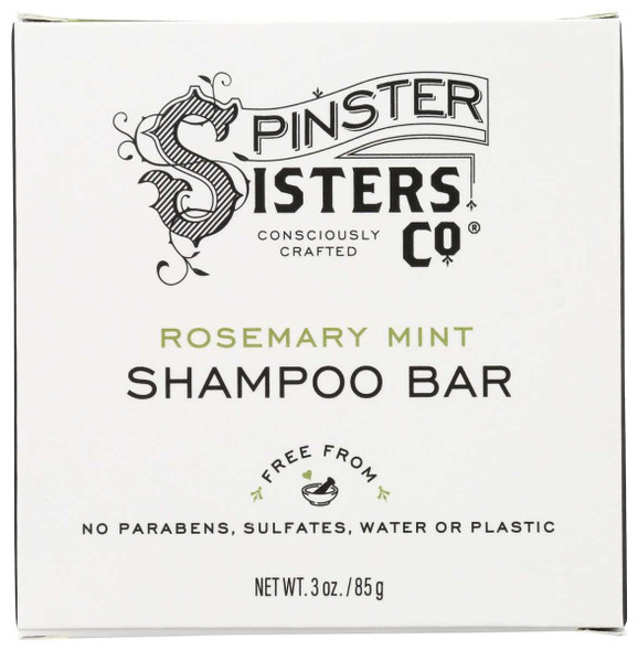 SPINSTER SISTERS CO: Rosemary Mint Shampoo Bar, 3 oz New