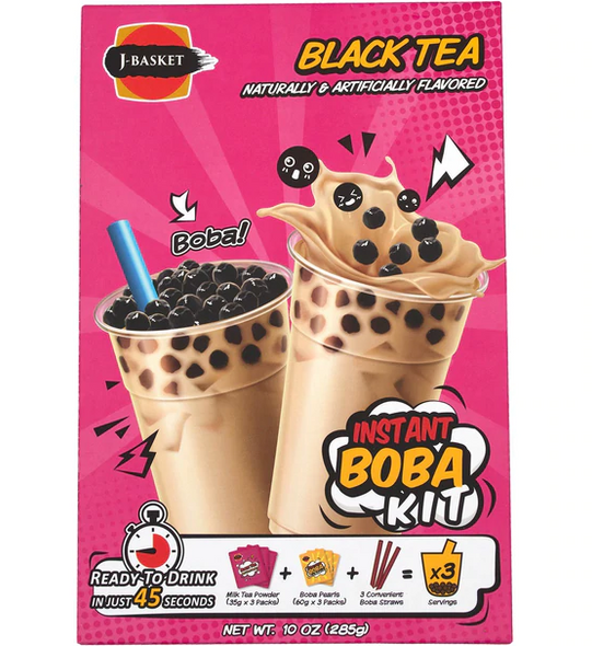 J-BASKET: Instant Boba Kit Black Tea, 10 oz New