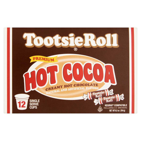 COCOA HOT TOOTSIE ROLL: Cocoa Hot Tootsie Roll, 12 pc New