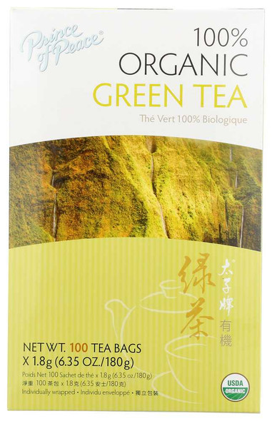 PRINCE OF PEACE: Tea Green Organic, 100 bg New