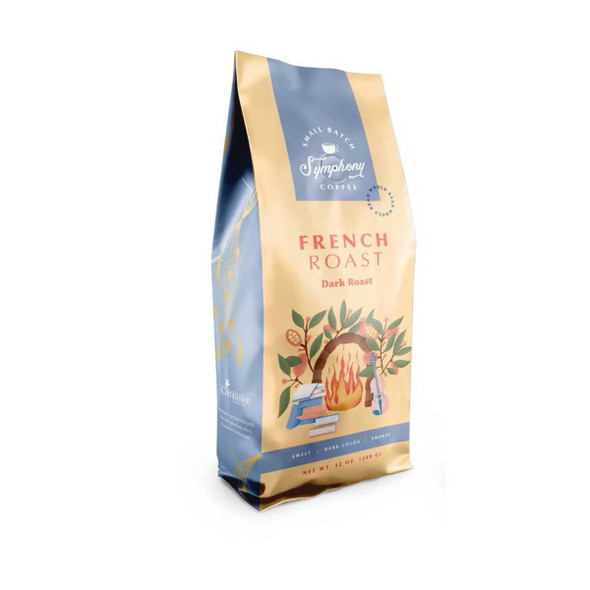 SMALL BATCH COFFEE PARTNERS: French Roast Whole Bean, 12 oz New