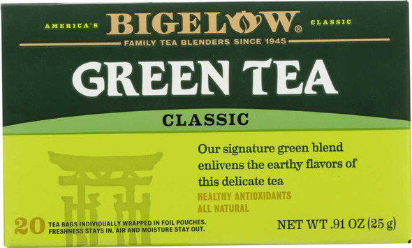 BIGELOW: Green Tea Classic, 20 tea bags New