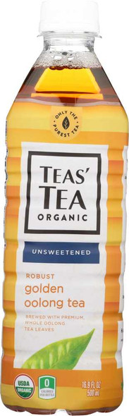 TEAS' TEA: Organic Unsweetened Golden Oolong Tea, 16.9 oz New