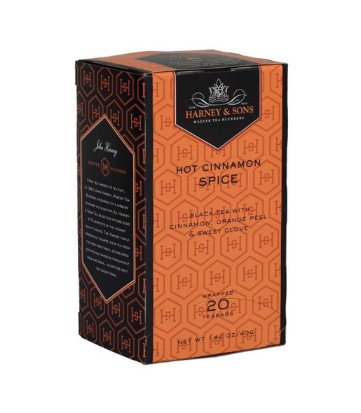 HARNEY & SONS: Hot Cinnamon Spice Tea, 20 bg New