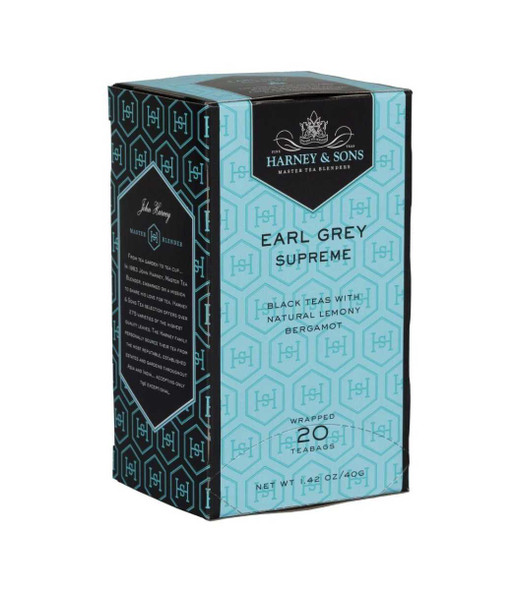 HARNEY & SONS: Earl Gray Supreme Tea, 20 bg New