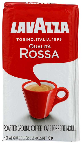 LAVAZZA: Coffee Brick Ground Qualita Rossa, 8.5 oz New
