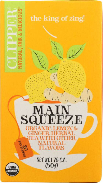 CLIPPER: Organic Main Squeeze Tea, 1.76 oz New