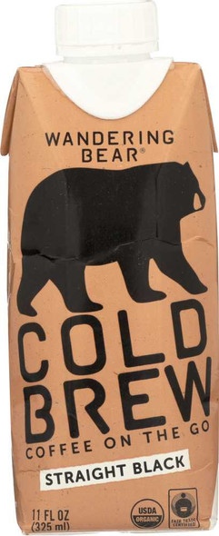WANDERING BEAR COFFEE: Coffee Cold Brew Black, 11 fo New