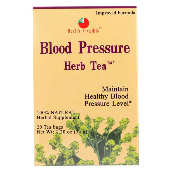 HEALTH KING TEA: Blood Pressure Tea, 20 bg New