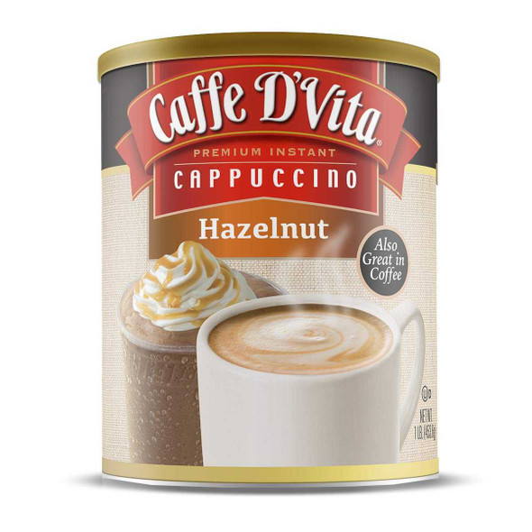 CAFFE D VITA: Cappuccino Hzlnut, 16 oz New