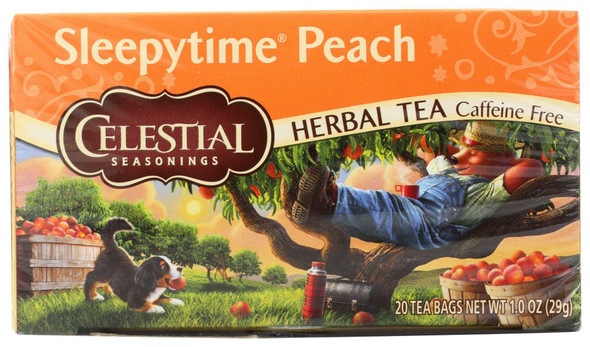 CELESTIAL SEASONINGS: Tea Peach Sleepytime, 20 bg New