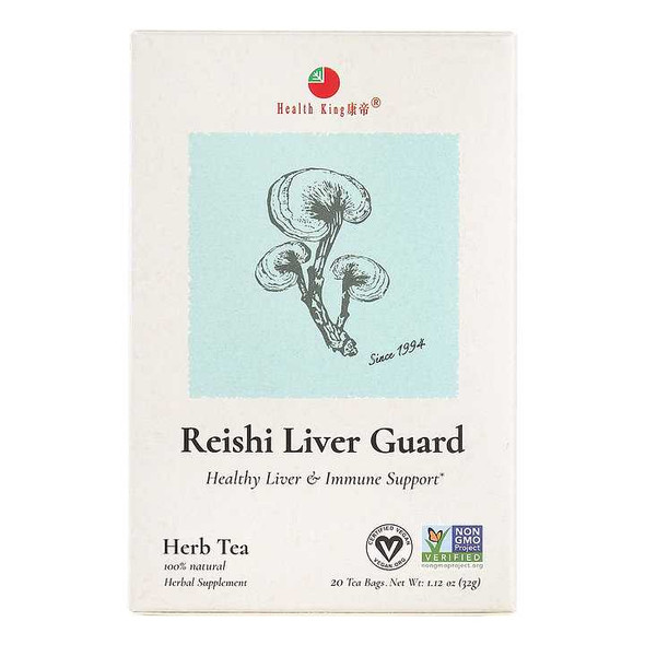 HEALTH KING TEA: Reishi Liver Guard Tea, 20 bg New