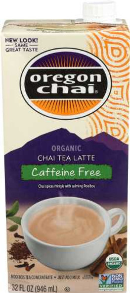 OREGON CHAI: Chai Tea Latte Concentrate Caffeine Free, 32 fo New