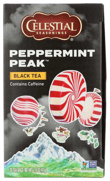 CELESTIAL SEASONINGS: Tea Black Pprmnt Peak, 20 bg New