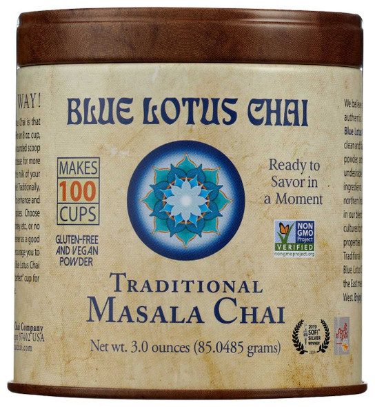 BLUE LOTUS CHAI: Chai Masala Traditional, 3 oz New