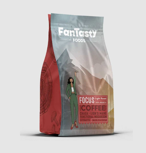 FAN TASTY FOODS: Coffee Light Functional Focus, 12 oz New