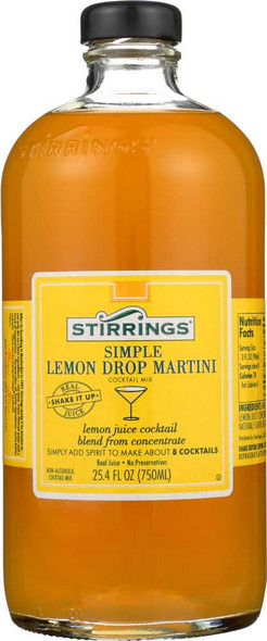 STIRRINGS: Lemon Drop Martini Mix, 750 ml New