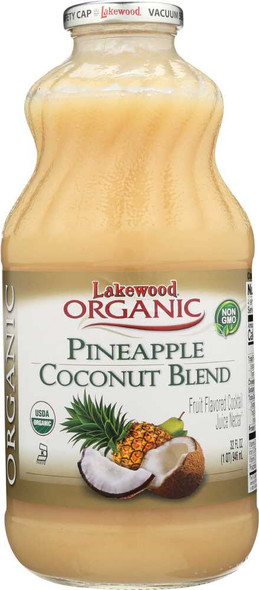 LAKEWOOD: Organic Pineapple Coconut Pina Colada, 32 oz New