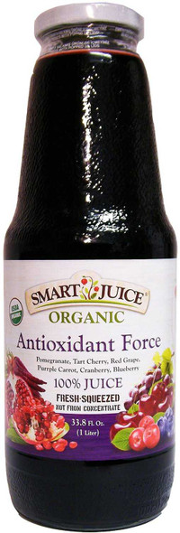 SMART JUICE: Organic Antioxidant Force 100% Juice, 33.8 oz New