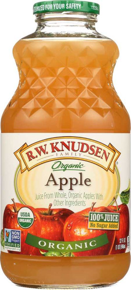 R.W. KNUDSEN FAMILY: Organic Juice Apple, 32 oz New