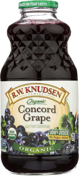 R.W. KNUDSEN FAMILY: Organic Concord Grape Juice, 32 oz New
