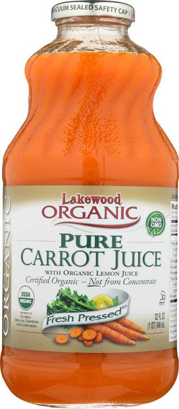 LAKEWOOD ORGANIC: Pure Carrot Juice, 32 oz New