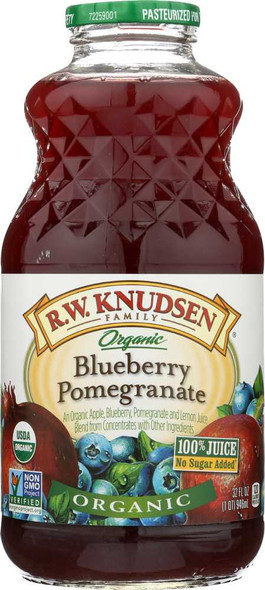 R.W. KNUDSEN: Organic Blueberry Pomegranate Juice, 32 oz New