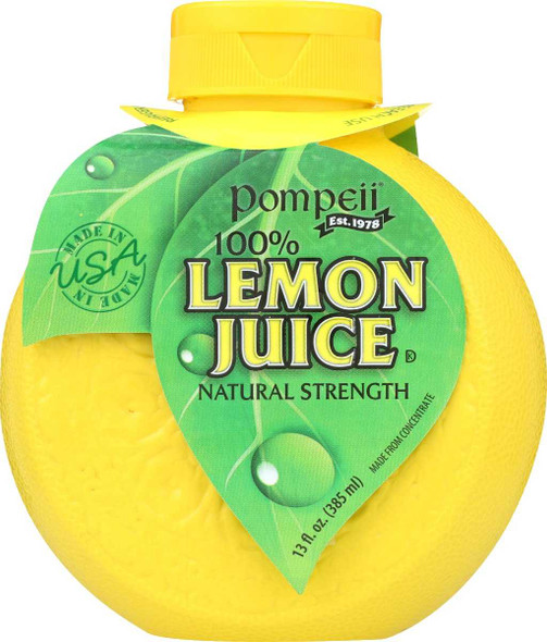 POMPEII: Juice Lemon 100%, 13 oz New