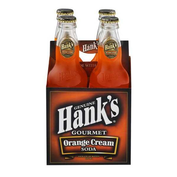 HANKS: Gourmet Soda Orange Cream 4 Pack, 48 fo New