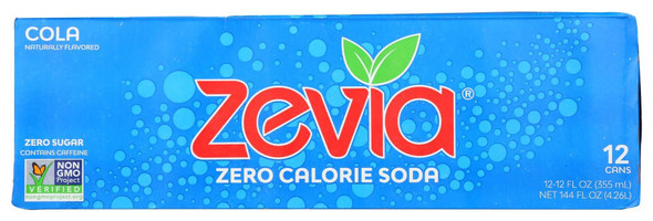 ZEVIA: Zero Calorie Cola Soda, 144 fo New