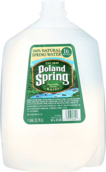 POLAND SPRINGS: Water Spring, 1 ga New