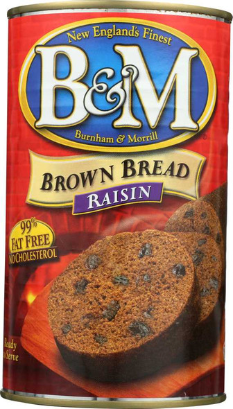B & M: Bread Brown Raisin, 16 oz New