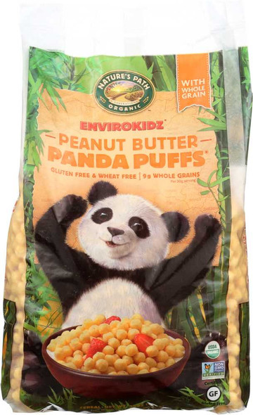 ENVIROKIDZ ORGANIC: Peanut Butter Panda Puffs, 25 oz New