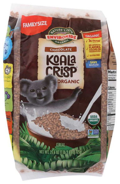 ENVIROKIDZ ORGANIC: Koala Crisp Chocolate Cereal Eco-Pac, 26 oz New