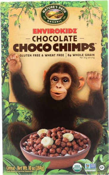 ENVIROKIDZ: Organic Chocolate Choco Chimps Cereal, 10 oz New