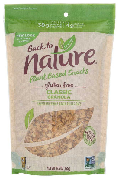 BACK TO NATURE: Gluten-Free Classic Granola, 12.5 oz New
