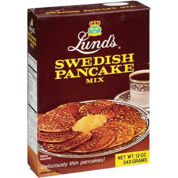 LUNDS: Mix Pancake Swedish, 12 oz New