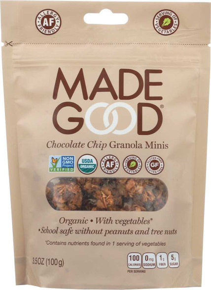 MADEGOOD: Chocolate Chip Granola Pouch, 3.5 oz New