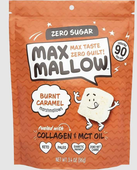KNOW BRAINER FOODS: Burnt Caramel Marshmallows, 96 gm New