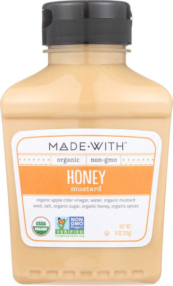 MADE WITH: Organic Mustard Honey, 9 oz New