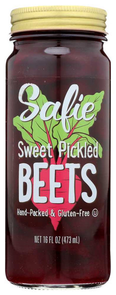 SAFIE: Sweet Pickled Beets, 16 oz New