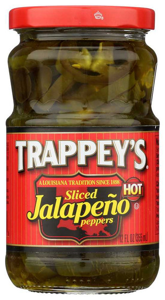 TRAPPEYS: Hot Sliced Jalapeño Peppers, 12 oz New
