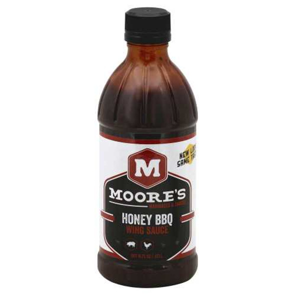 MOORE: Sauce Wing Bbq Honey, 16 oz New